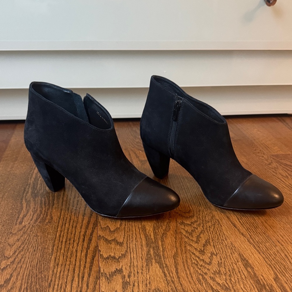 Loeffler Randall Black Suede Ankle Booties